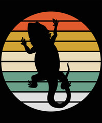 i love bearded dragon t-shirt design 