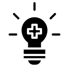 Fototapeta premium Creativity glyph icon style