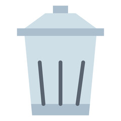 Bin flat icon style