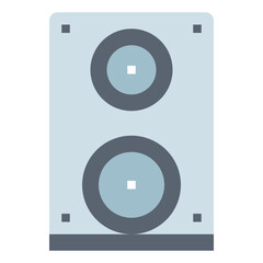 speaker flat icon style