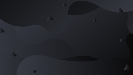 Abstract black background. Vector abstract graphic design banner pattern presentation background wallpaper web template.