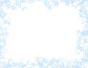frost border christmas holiday frame transparent background