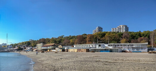 Abandoned Lanzheron beach in Odessa, Ukraine