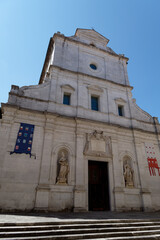 Fototapeta na wymiar Renaissance style Catholic basilica church of San Paolino or Santi Paolino e Donato . Lucca, Italy