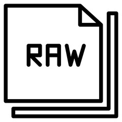 raw line icon style