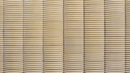 Aerial view on the roof of an industrial warehouse in sheet metal. Ideal for textures and patterns.