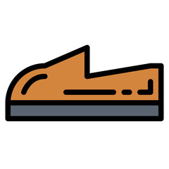 loafer filled outline icon style
