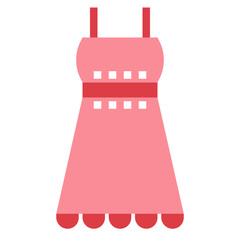 dress flat icon style