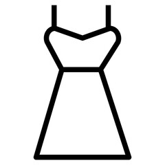 nightie line icon style