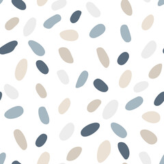 Seamless pattern with abstract spots