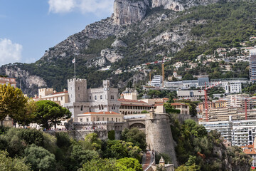 Beautiful panoramic view on Monaco at daytime. Principality of Monaco.