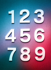 Mathematics background made with solid numbers