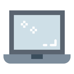 laptop flat icon style
