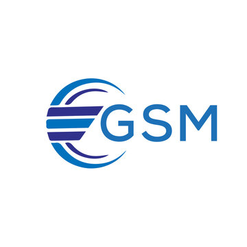 GSM letter logo. GSM blue image on white background. GSM vector logo design for entrepreneur and business. GSM best icon.