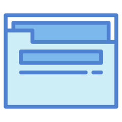 folder two tone icon style