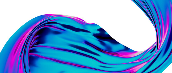 Abstract line fluid colors backgrounds. Trendy Vibrant Fluid Colors. 3d render