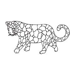 stray cat with piles of spots