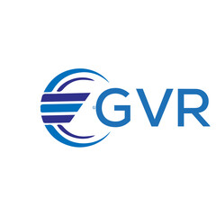 GVR letter logo. GVR blue image on white background. GVR vector logo design for entrepreneur and business. GVR best icon.