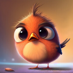 Fototapeta premium Cute little bird
