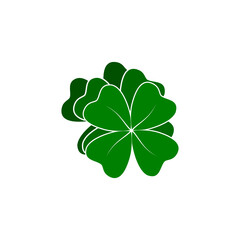 Four leafs clover symbol - detailed icon