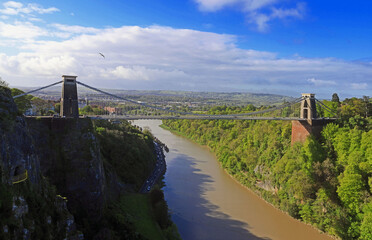 The Suspension bridge over the river Avon in  Bristol