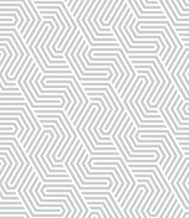 Vector seamless texture. Modern geometric background with hexagonal tiles. - 544699882
