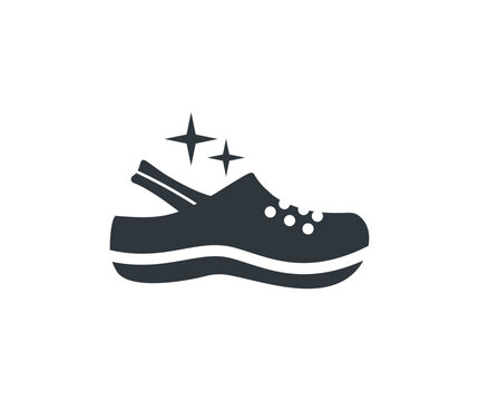 Shoe logo design. Fashion, sandal, shoeshop concept vector design and illustration.
