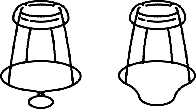 Muselet icon , vector illustration
