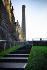 stairway to the industrial tower