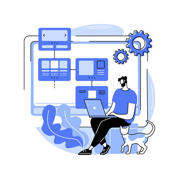 Software tester isolated cartoon vector illustrations.