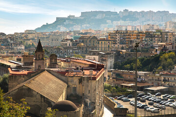 Fototapeta na wymiar Historical center of Naples Italy. Ancient city south in Italy