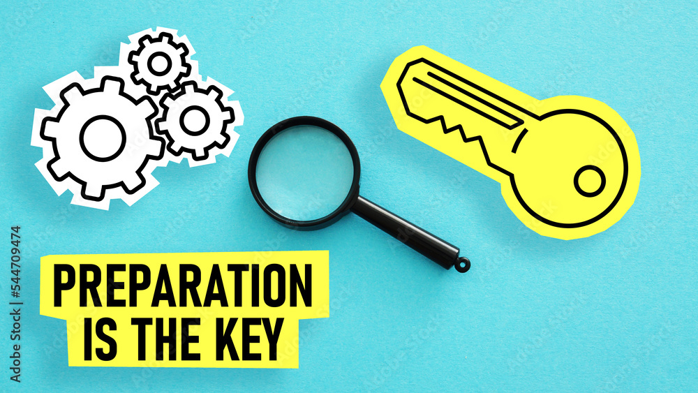 Poster Preparation is the key is shown using the text
