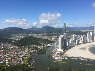 city view from the montains
