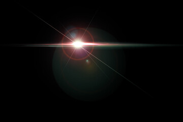 Anamorphic lens flare