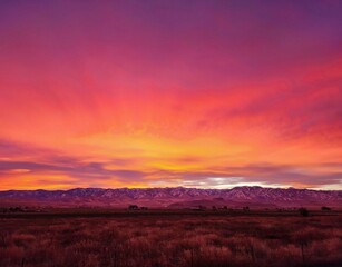 Naklejka na ściany i meble Gorgeous sunrise- Cache Valley Idaho