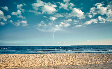 beach and blue sky