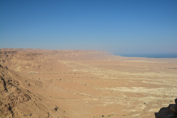 Rocks of the Judean Desert near Masada Park.