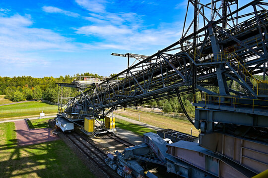 Besucherbergwerk F&ouml;rderbr&uuml;cke F60 bei Lichterfeld-Schacksdorf in Brandenburg, Deutschland