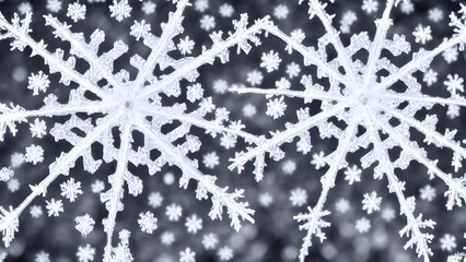 The snowflake crystal is a delicate and intricate thing. Its six arms reach outwards symmetrically,...
