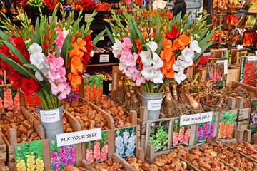 Amsterdam, Netherlands - may 22 2022 : flower market