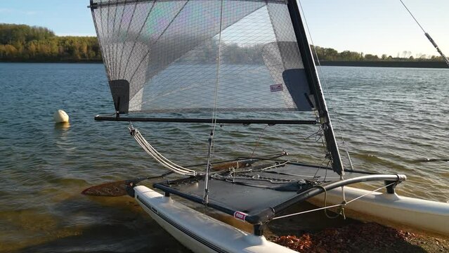 Hobie Cat 14 catamaran - Sportkatamaran - Bevertalsperre K&auml;fernberg H&uuml;ckeswagen