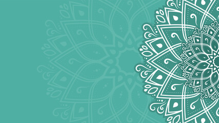 Luxury mandala background with arabesque pattern arabic islamic east style. Decorative meditation ornamental mandala for print, poster, cover, brochure, flyer, banner.