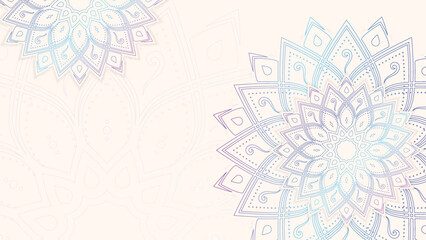 Luxury mandala background with arabesque pattern arabic islamic east style. Decorative meditation ornamental mandala for print, poster, cover, brochure, flyer, banner.