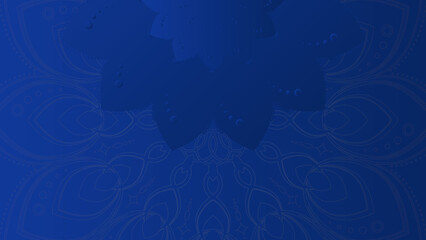 Modern elegant luxury blue mandala pattern background