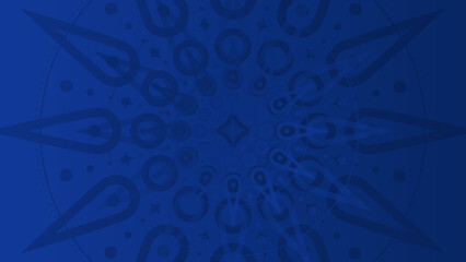 Modern elegant luxury blue mandala pattern background