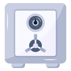 Flat icon denoting locker vault