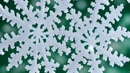 The snowflake crystal is a beautiful sight. It's so delicate and unique.