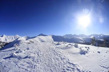 Tatry Zachodnie, West Tatra mountains in winter