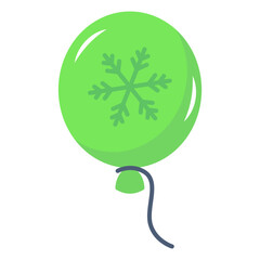 Flat vector icon of bauble 