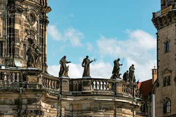 Dresden, Sachsen, Teil der Architektur. 